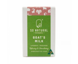 So Natural Company Goat’s Milk Soap – Lavender and Rosewood 110g