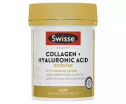 Swisse Beauty Collagen & Hyaluronic Acid Booster 80 Tablets