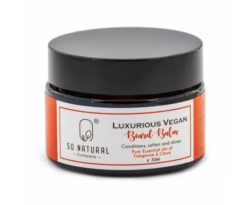 So Natural Company Vegan Tangerine and Clove Beard Balm 30g