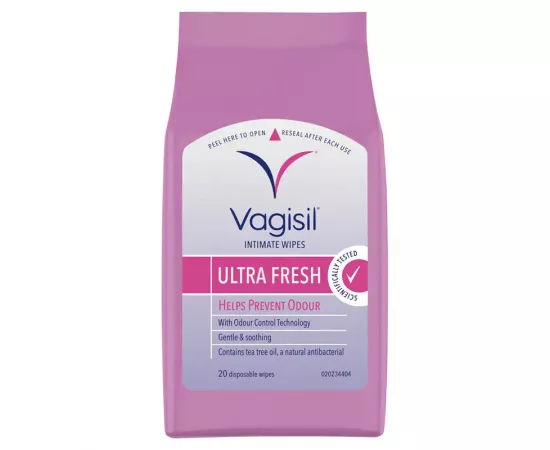Vagisil Feminine Pouch 20 Wipes