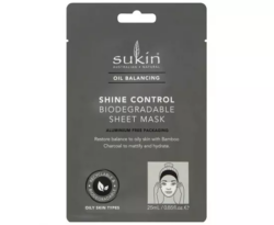Sukin Oil Balancing Shine Control Biodegradable Sheet Mask 25ml