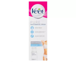 Veet Pure Hair Removal Cream Bikini and Underarm Dome Applicator
