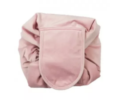 Wicked Sista Soft Pink Velvet Drawstring Makeup Bag